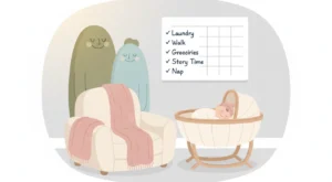 Bebek Doğduktan Sonra İlk 2 Hafta: Ebeveynler İçin Pratik Ev Düzeni ve Görev Paylaşımı Rehberi