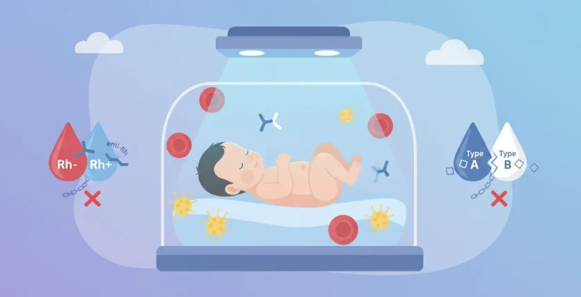 Yenidoğan Sarılığı ve Kan Uyuşmazlığı (Rh/ABO): Kapsamlı Rehber Yenidoğan Sarılığı ve Kan Uyuşmazlığı (Rh/ABO): Kapsamlı Rehber